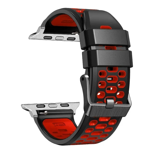 Sport Silicone band For Apple Watch Ultra 2 49mm band Wristband For Apple Watch Series 9 8 7 SE 6 45mm 44mm 42mm Accessory