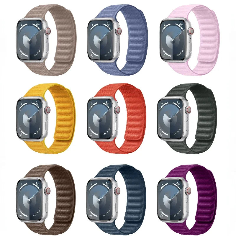 Silicone band for Apple Watch Ultra 3 2 49mm 11 10 9 8 7 45mm 41mm 42mm 46mm band Magnatic band Wristband Apple Watch 6 SE Belt