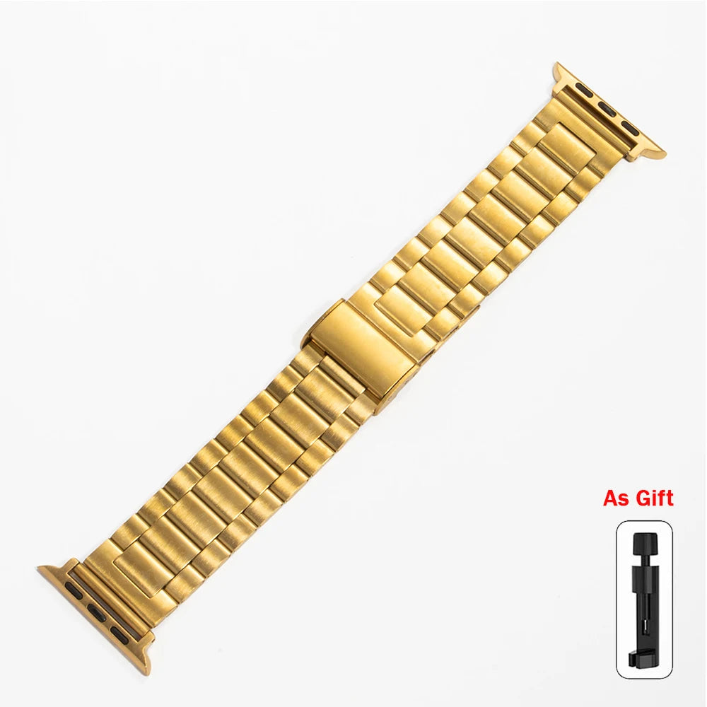 Stainless Steel band For Apple Watch band 45mm 41mm 42mm 46mm 40mm 44mm Ultra 49mm band For Apple Watch Series 10 9 8 7 6 5 SE 4