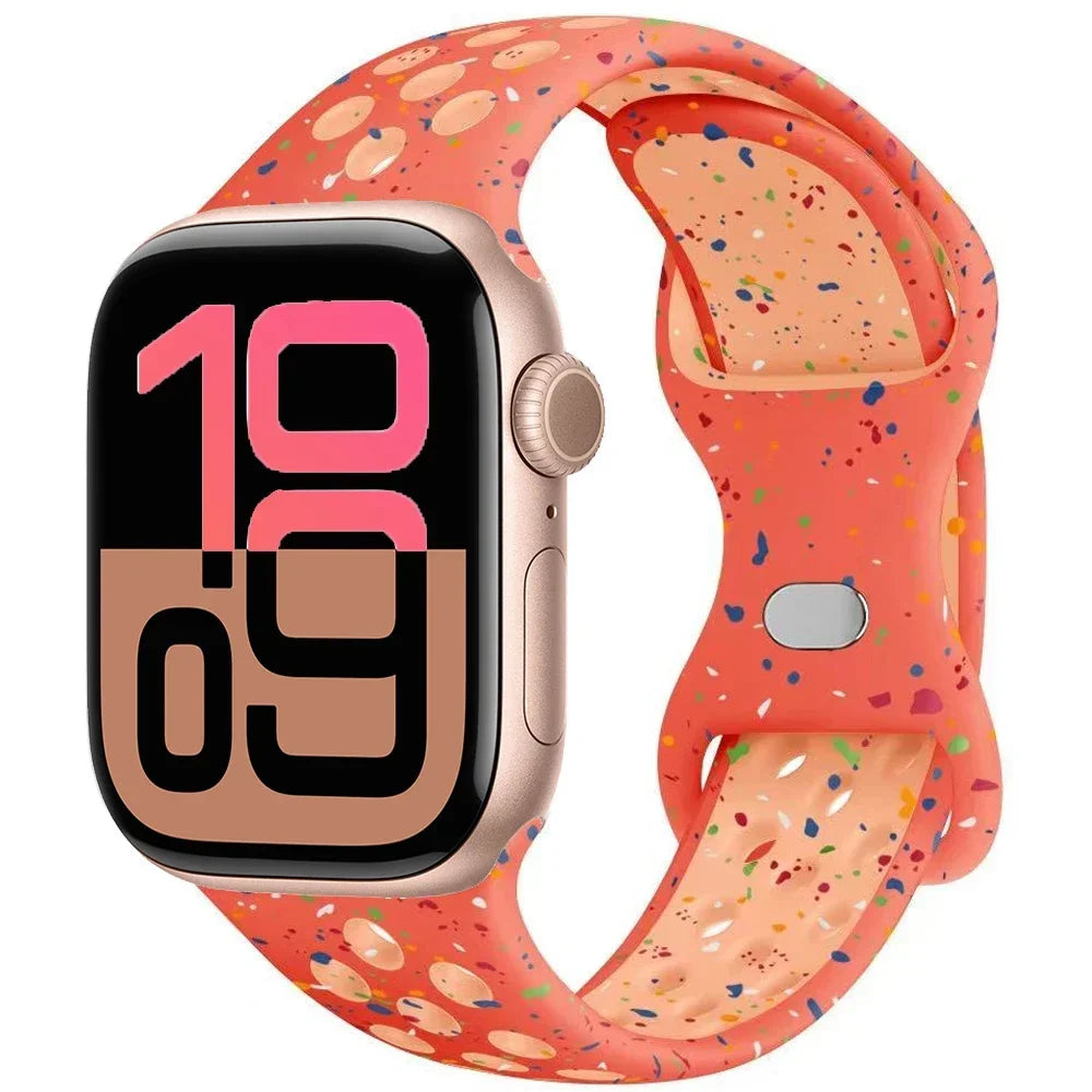 Silicone band for Apple Watch Series 11 10 46mm 42mm Sport band Apple Watch 9 8 7 6 5 SE 4 Ultra 3 2 49mm 45mm 44mm 40mm 41mm Band