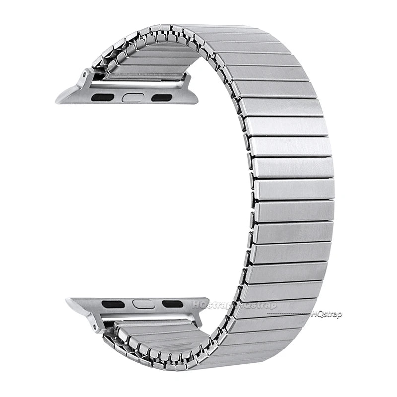 Elastic Stainless Steel band for Apple Watch Ultra band 49mm 44mm 45mm 40mm 41mm 42mm metal band for Apple Watch Series 9 8 7 6