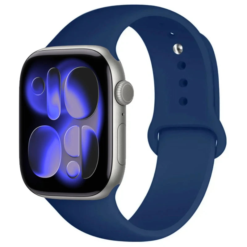 For Apple Watch band 46mm 42mm 45mm 44mm 40mm Silicone sport band Apple Watch Series 11 10 8 7 6 5 4 SE 9 Ultra 3 2 49mm band