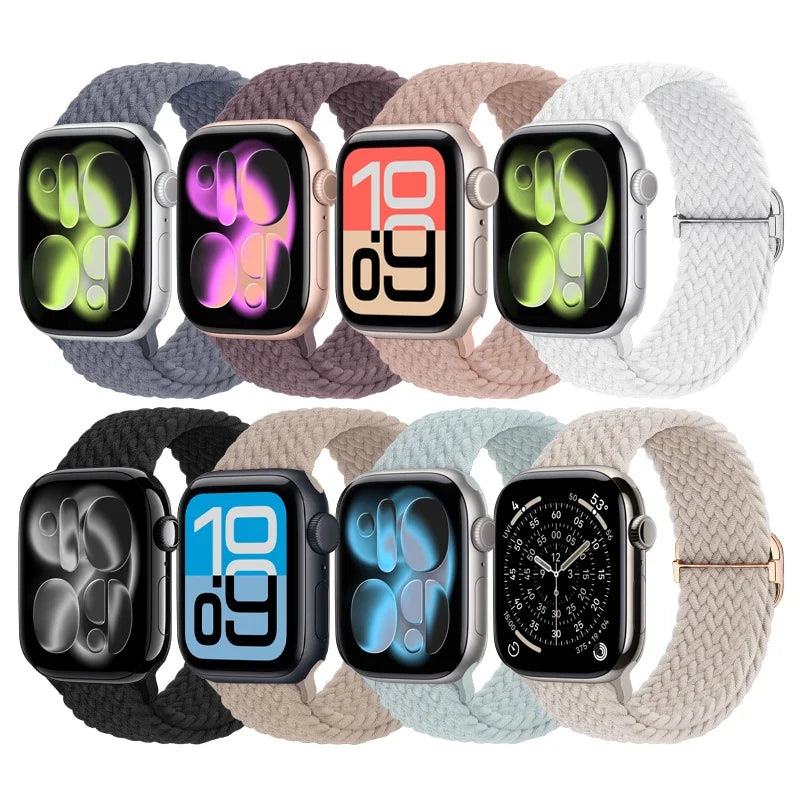 band for Apple Watch band Series 11 10 9 8 7 SE Ultra 3 49mm 46mm 42mm 44mm 45mm 40mm Braided band correa Apple Watch accessories