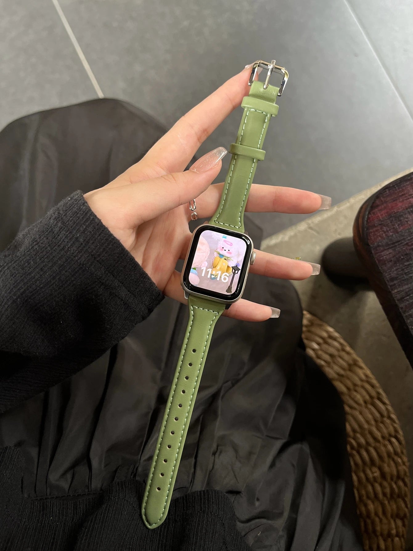 For Apple Watch band women Ultra 11 10 9 8 7 6 5 4 3 2 1 SE 38mm 40mm 41mm 42mm 44mm 45mm 46mm Leather Loop