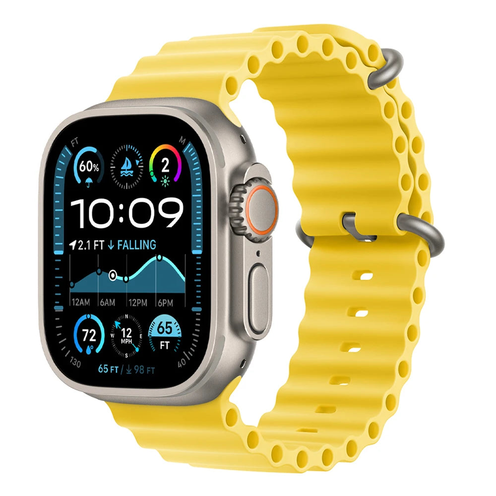 Ocean band for Apple Watch Ultra 3 2 band 49mm 46mm 44mm 40mm 45mm 41mm 42mm Correa band Apple Watch Series 11 10 9 SE 8 7 6 5 4