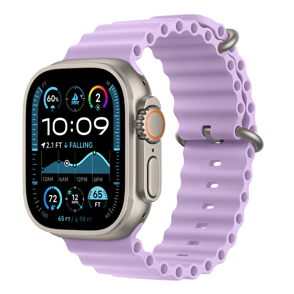 Ocean band for Apple Watch Ultra 3 2 band 49mm 46mm 44mm 40mm 45mm 41mm 42mm Correa band Apple Watch Series 11 10 9 SE 8 7 6 5 4