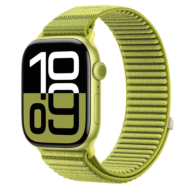 Sport band For Apple Watch 11 10 42mm 46mm Ultra 3 49mm Nylon Loop band For Apple Watch SE 3 40mm 44mm 9 2 8 7 38mm 41mm 45mm Watchand