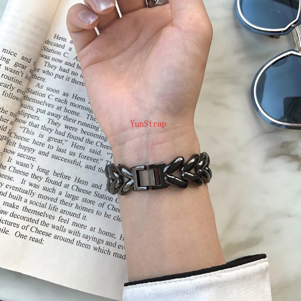 Samsung Galaxy Watch 8 8Classic Ultra Strap Love Metal V Shaped Bracelet Galaxy 8 40mm 44mm 46mm 47MM Band