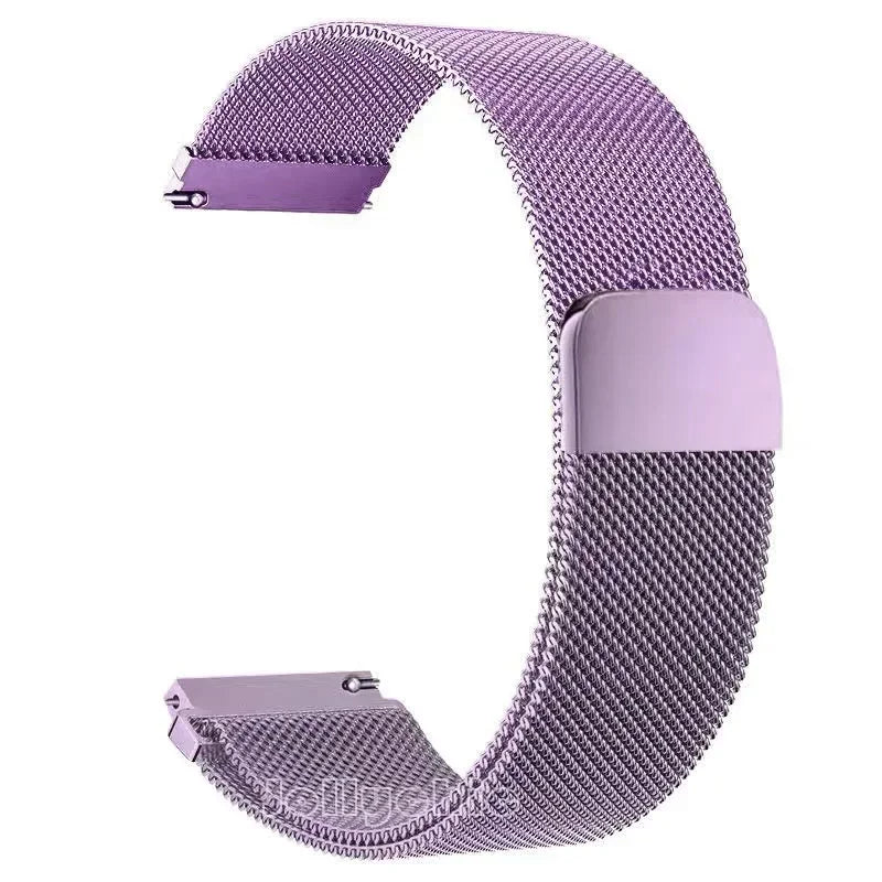 20/22mm Magnetic Milanese Strap for Samsung Galaxy Watch 7 6 5 4 40 44mm Gear S3 Stainless Steel Band for Huawei 4 GT3 Bracelet