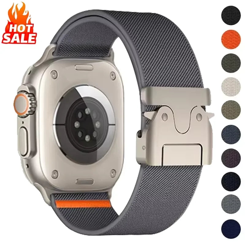 Parachute band For Apple Watch Ultra 2 band 49mm 46mm 42mm 44mm 45mm 40mm 41mm correa band Apple Watch Series 10 9 8 7 6 3 SE