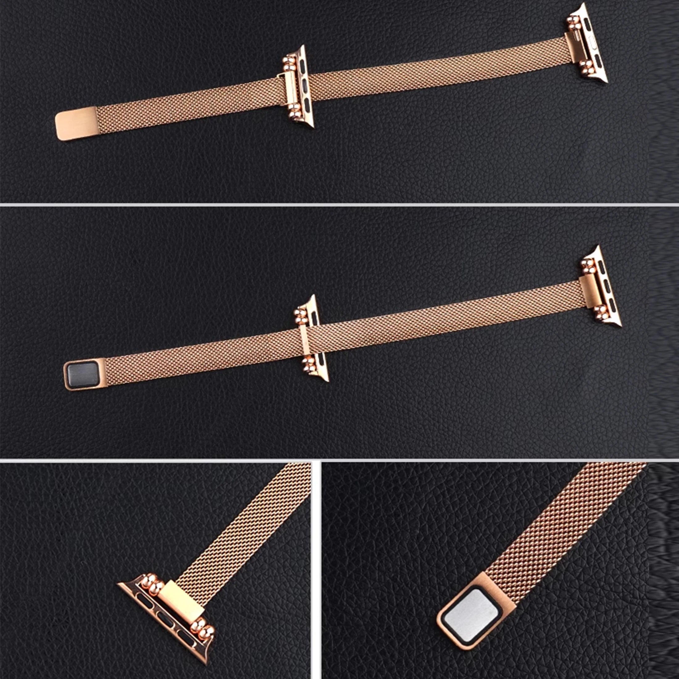 Metal Magnetic band Compatible for Apple Watch Stainless Steel Slim Milanese band Apple Watch Series Ultra 9 8 SE 7 6 5 4 3 2 1