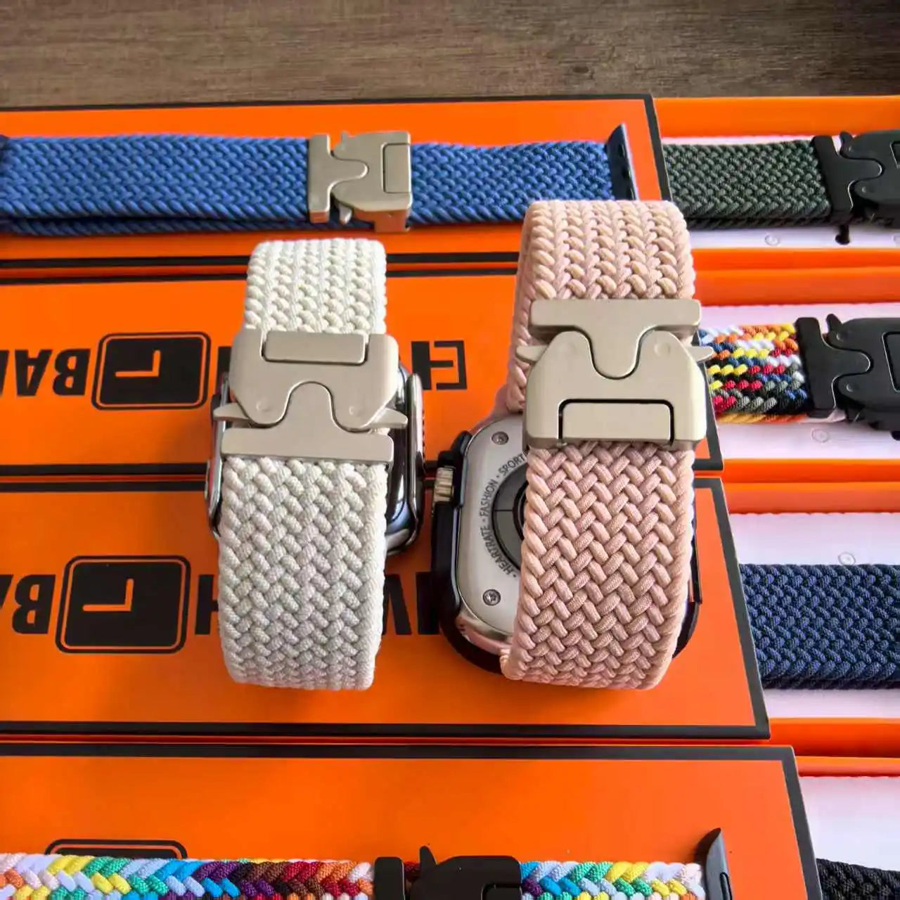 For Apple Watch Ultra 3 2 49mm 46mm 44mm 45mm 42mm 40mm 41mm Braided and Solo Loop Parachute button band Series 11 10 9 SE 8 7 6 5