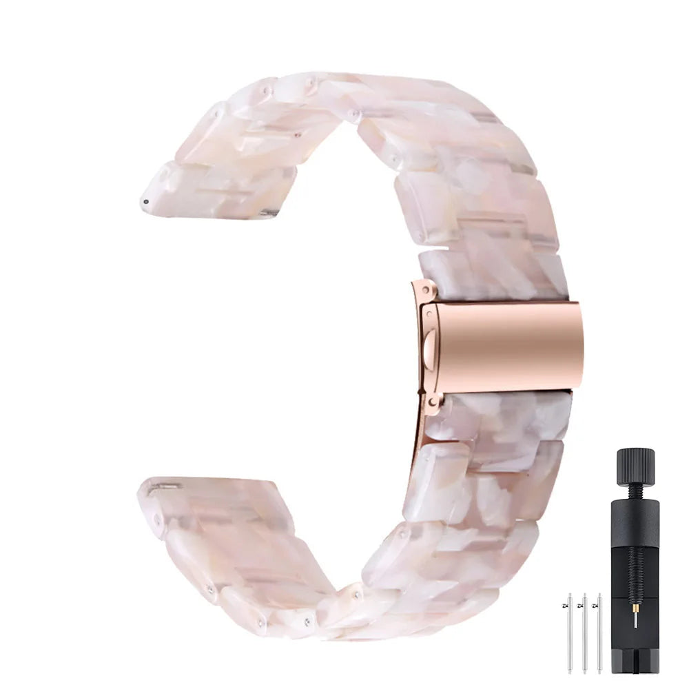 20mm Resin Band Loop For Samsung Galaxy Active 2 40 44mm Bracelet Strap Correa For Watch 3 41mm 4 5 6 7 Classic 42mm 46mm