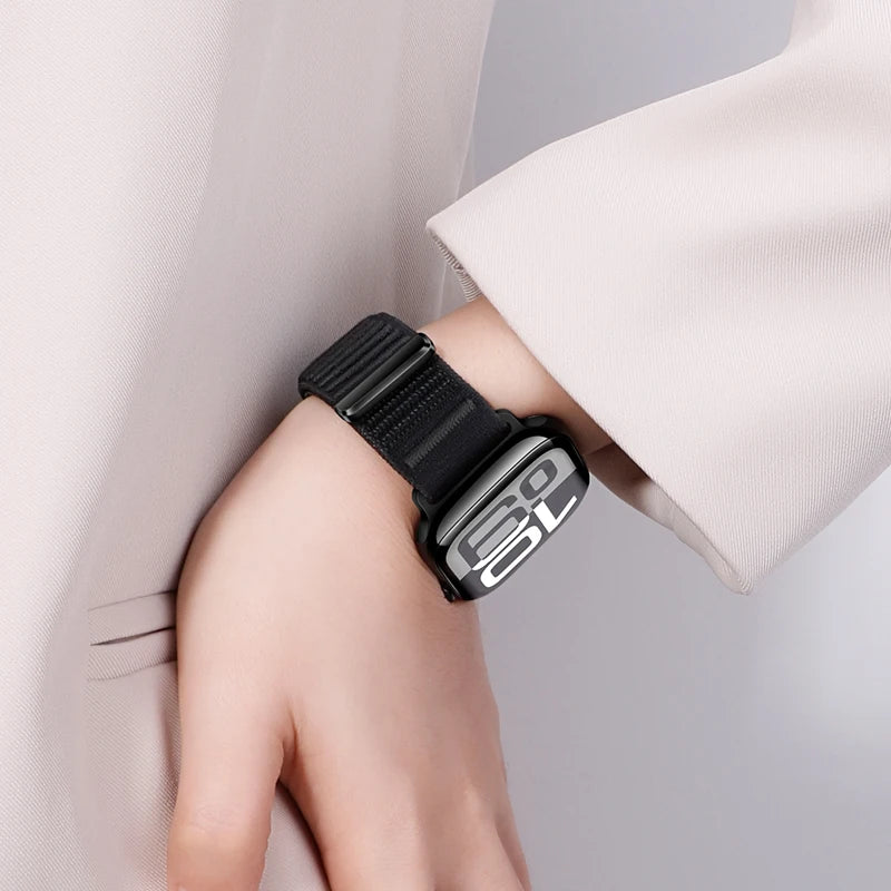 Nylon band for Apple Watch band Ultra 49mm sport band for Apple Watch Series 11 10 9 8 SE 3 46mm 42mm 45mm 41mm 44mm 40mm 38mm