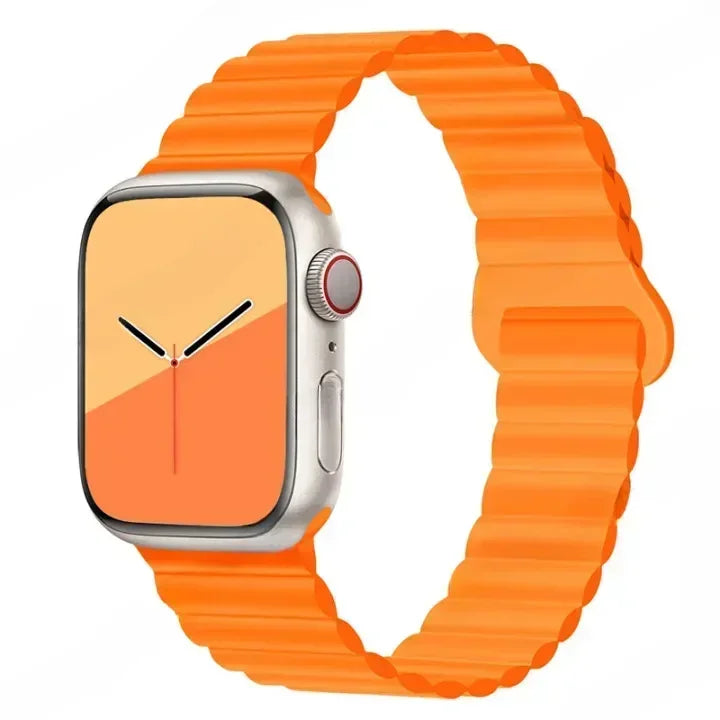 Magnetic band For Apple Watch band 45mm 38mm 49mm 40mm 42mm 41mm Silicone Sport band Apple Watch Series Ultra 10 9 6 5 7 8 SE 44mm