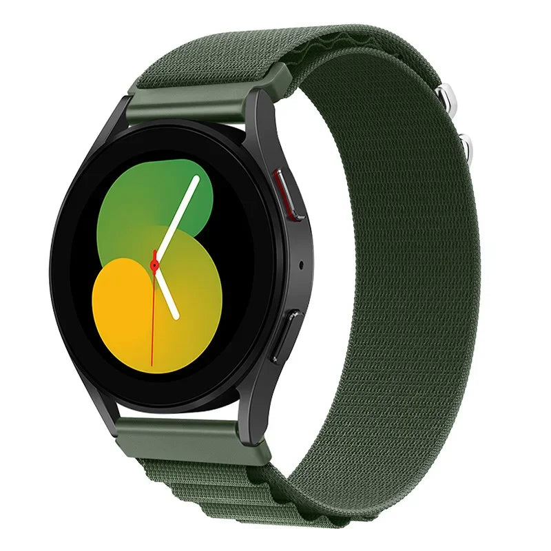 20mm 22mm Nylon Alpine Strap for Samsung Watch 7 6 5 Classic Bracelet Wristband for Huawei Watch 5/4/GT6-5 Pro 46mm Amazfit GTR