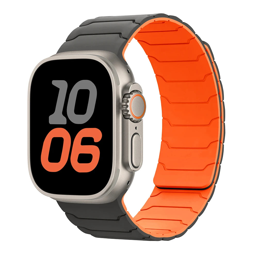 magnetic band For Apple Watch band Ultra 2 3 49mm 44mm 40mm 41mm 46mm 42mm 45mm 38mm Silicone band Apple Watch Series 11 9 8 SE 10