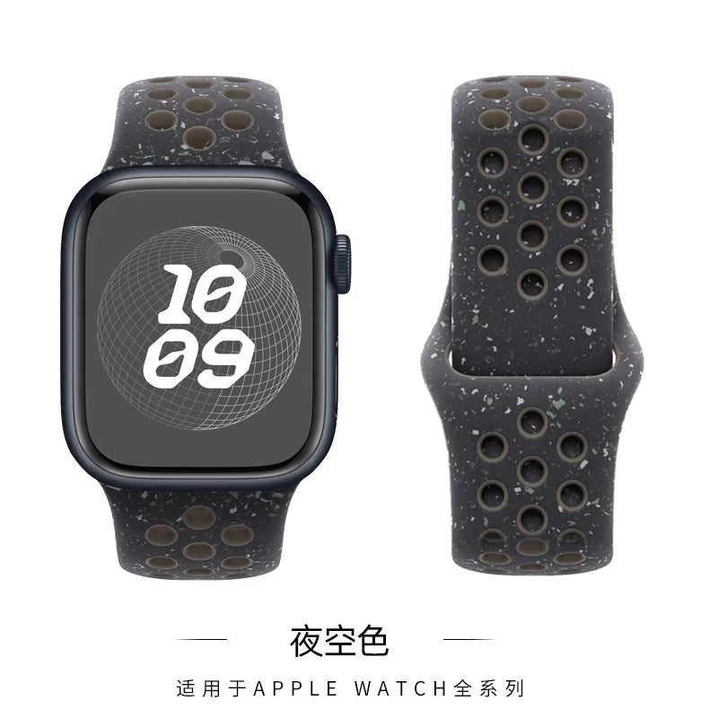 Sport band for Apple Watch band 11 10 9 8 7 SE Ultra2 3 49mm 46mm 45mm 44mm 42mm 41mm 40mm Breathable wrist correa Apple Watch bands