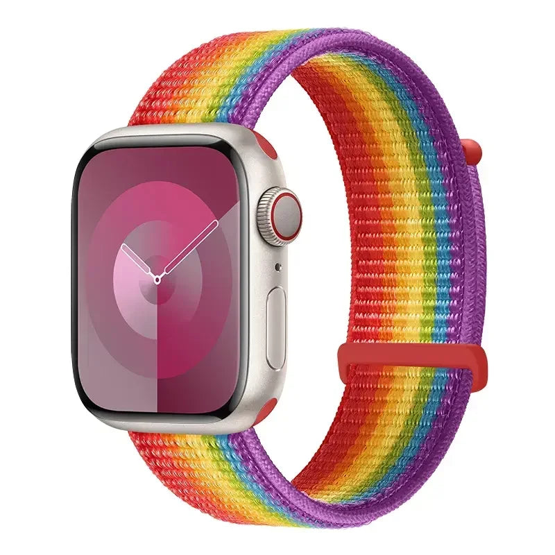Nylon Loop band For Apple Watch 11 10 9 8 7 46mm 45mm 42mm 41mm Ultra 3 2 49mm Braided band Apple Watch 6 5 4 SE3 44mm 40mm Belt