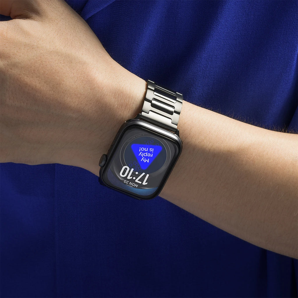 Magnetic Stainless Steel band for Apple Watch band 46mm 45mm 44mm 49mm metal belt band for Apple Watch 10 9 8 7 6 3 5 SE Ultra 2