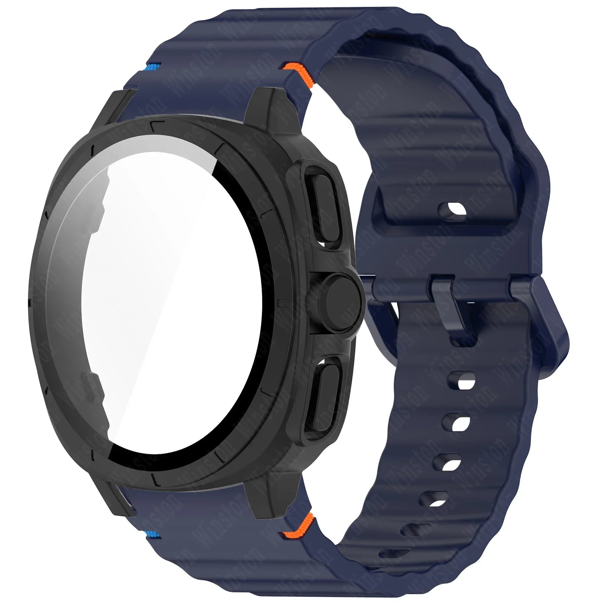 Case+Strap for Samsung Galaxy Watch 7 40mm 44mm Appearance Upgrade Ultra 47mm for Galaxy Watch 7 Sports silicone Bracelet