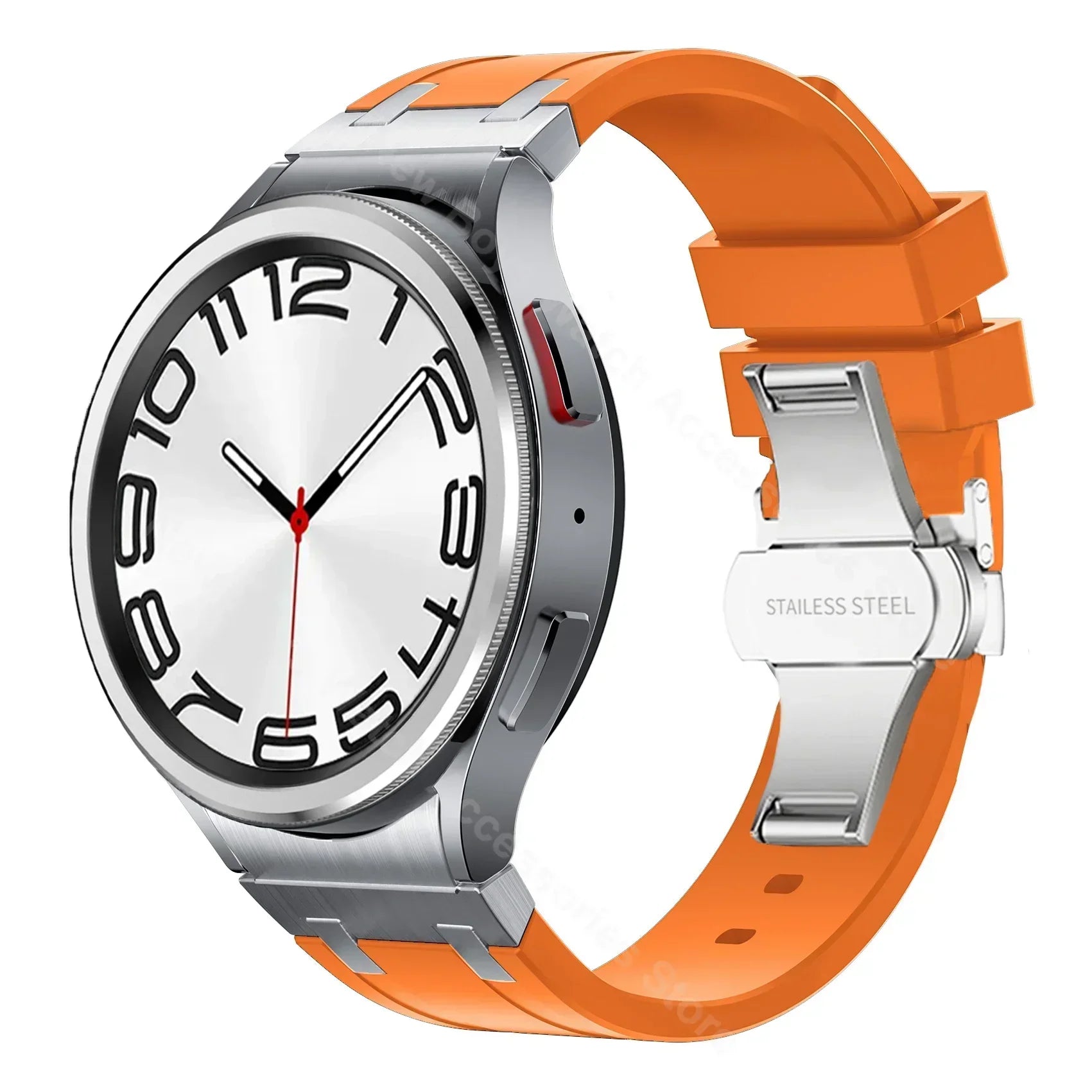 Silicone band for Samsung Galaxy Watch 7 40mm 44mm 6 4 classic 46 47mm 42 43mm 5 pro 45mm watchband no gaps men sports bracelet