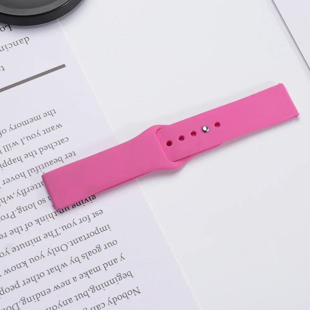 20mm 22mm strap For Samsung Galaxy watch 5 pro/6/4/Classic/Active 2/Gear S3 frontier silicone bracelet Huawei GT 2/2e/3 pro band