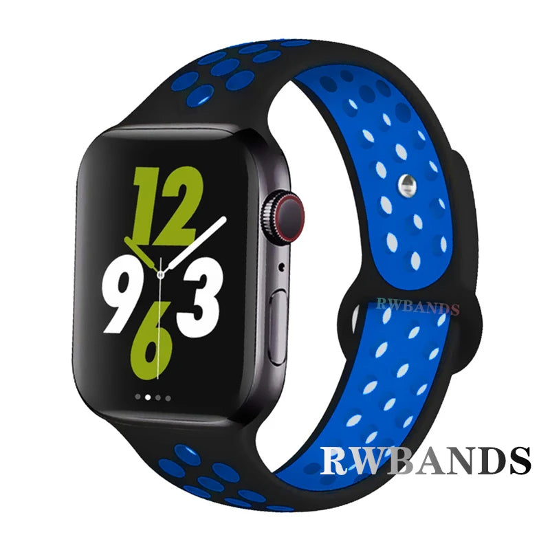Sport band for Apple Watch band 46mm 44mm 40mm 42mm 38mm 41mm 45mm Breathable band Apple Watch Series 10 9 8 7 6 SE 5 3 Ultra 2 49mm