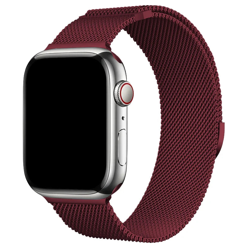 Milaness Magnetic band for Apple Watch Ultra band 49mm 46mm 45mm 44mm 41mm 40mm metal band for Apple Watch 11 10 9 8 7 6 5 4 SE