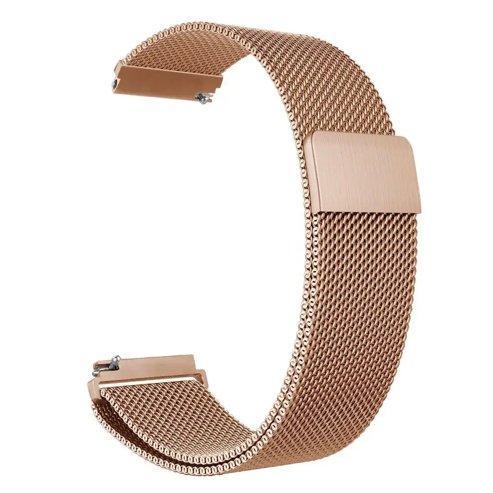 20/22mm Magnetic Milanese Strap for Samsung Galaxy Watch 7 6 5 4 40 44mm Gear S3 Stainless Steel Band for Huawei 4 GT3 Bracelet