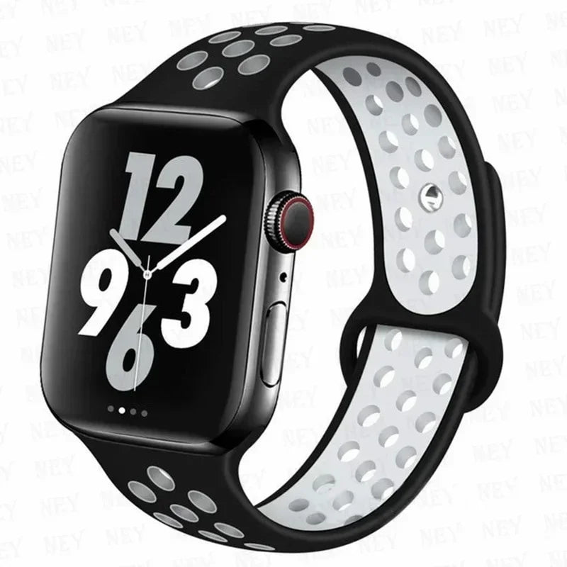 Sport band For Apple Watch band 45mm 49mm 44mm 40mm 41mm 42mm 46mm Silicone band Apple Watch Ultra 2 Series 10 9 8 SE 7 6 5 4 3