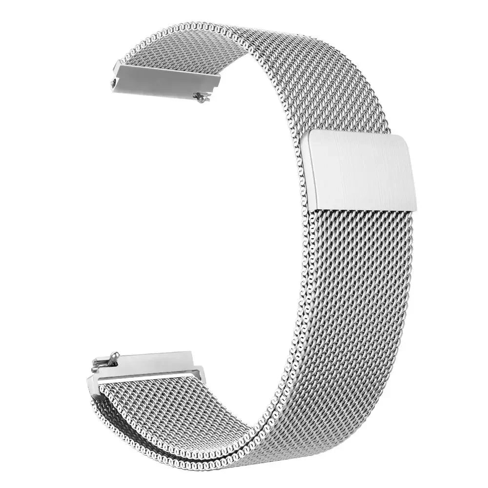 20/22mm Magnetic Milanese Strap for Samsung Galaxy Watch 7 6 5 4 40 44mm Gear S3 Stainless Steel Band for Huawei 4 GT3 Bracelet