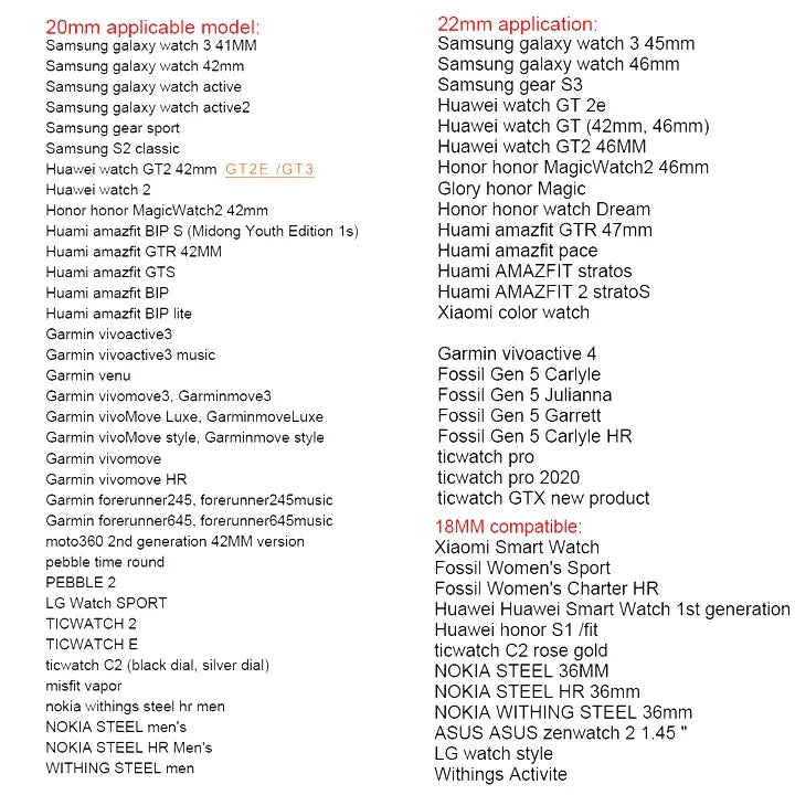 22mm 20mm Stainless Steel Strap for Samsung Galaxy Watch 3 45mm Band Gear S3 Active 2 Correas for Huawei Watch GT 3Pro Bracelet