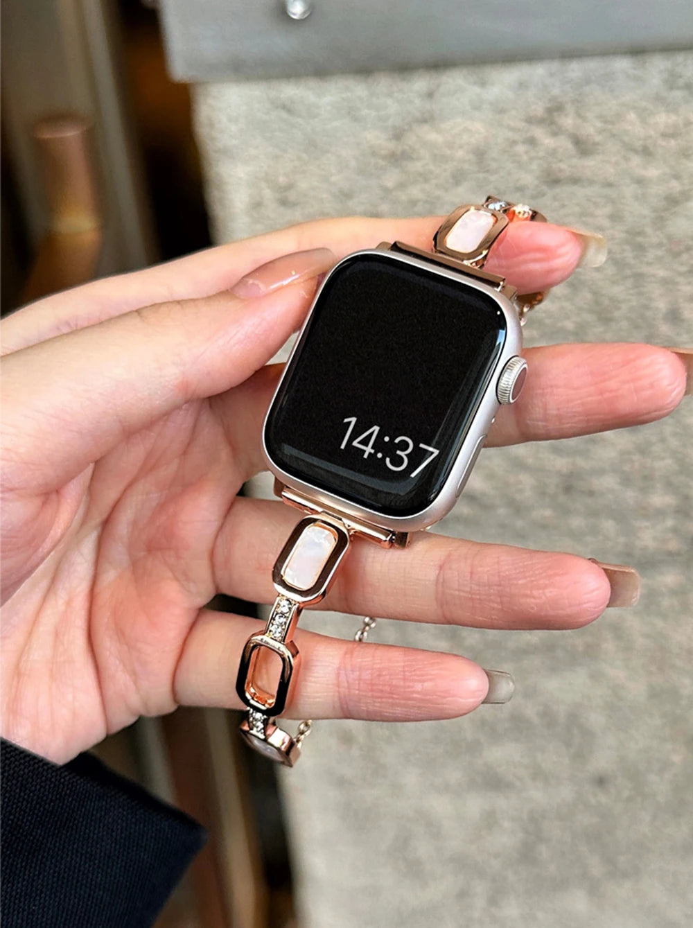 Women metal band for Apple Watch 10 9 8 band 42mm 46mm 41mm 45mm 40mm 44mm band Apple Watch Series 7 SE 6 5 Ultra watch band Belt