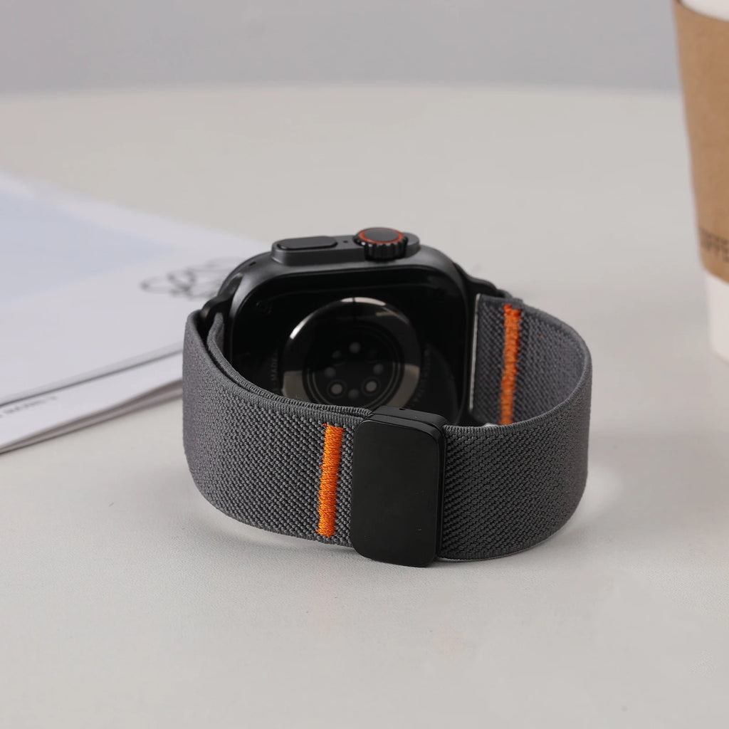 Magnetic band For Apple Watch band 49mm 45mm 46mm 44mm 42mm Nylon Sport Correa band Apple Watch Series Ultra 2 10 9 8 7 6 5 SE