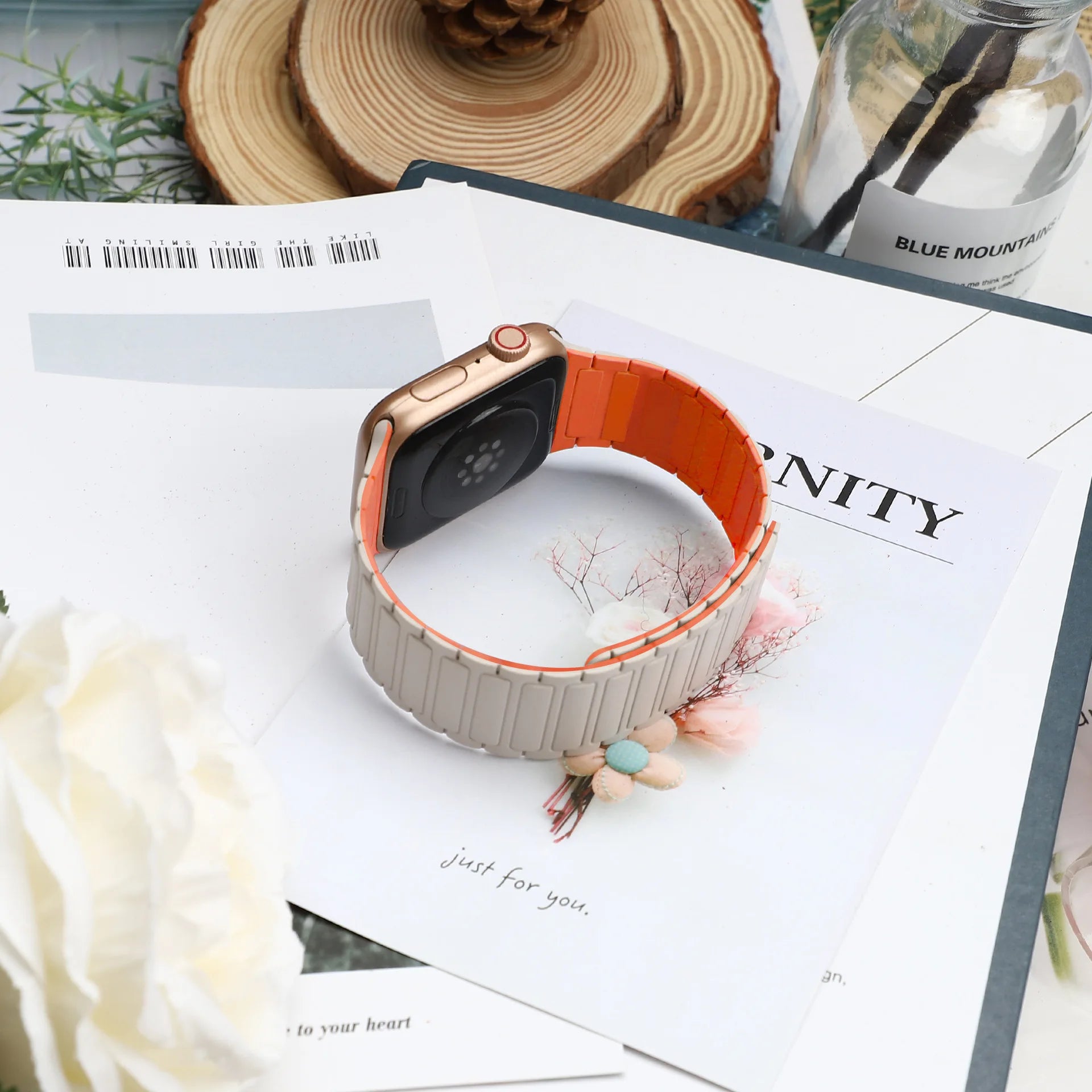 Magnetic Loop band for Apple Watch band 46mm 44mm 40mm 45mm 41mm 42mm Silicone band Apple Watch Series 11 10 9 8 7 6 SE Ultra 3