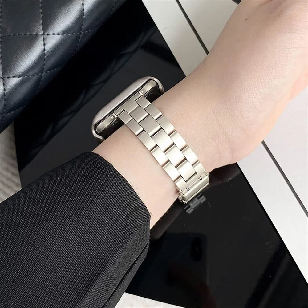 Slim Stainless steel band for Apple Watch band 44mm 45mm 40mm 38mm 42mm 41mm metal band Ultra 49mm Apple Watch Series 8 7 6 SE 5 9