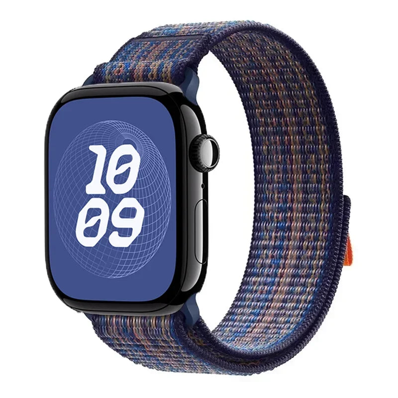 Sport band for Apple Watch band 49mm for Apple Watch S11 S10 9 8 7 6 5 4 3 SE Ultra 2 3 Nylon Loop band 46mm 45mm 44mm 41mm 42mm
