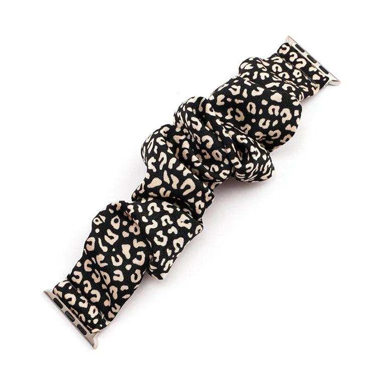 Scrunchie band for Apple Watch Ultra band 49mm 45mm 41mm 44mm 40mm 38mm 42mm Elastic nylon band Apple Watch Series 8 7 6 5 4 3 SE