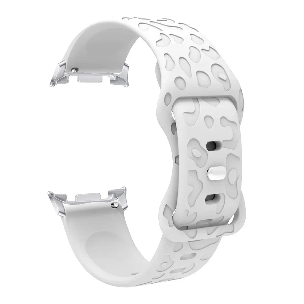 Samsung galaxy watch 8 Band Leopard Print Strap For galaxy watch 8 classic Silicone Engraved Wristband Replaceable Watchband