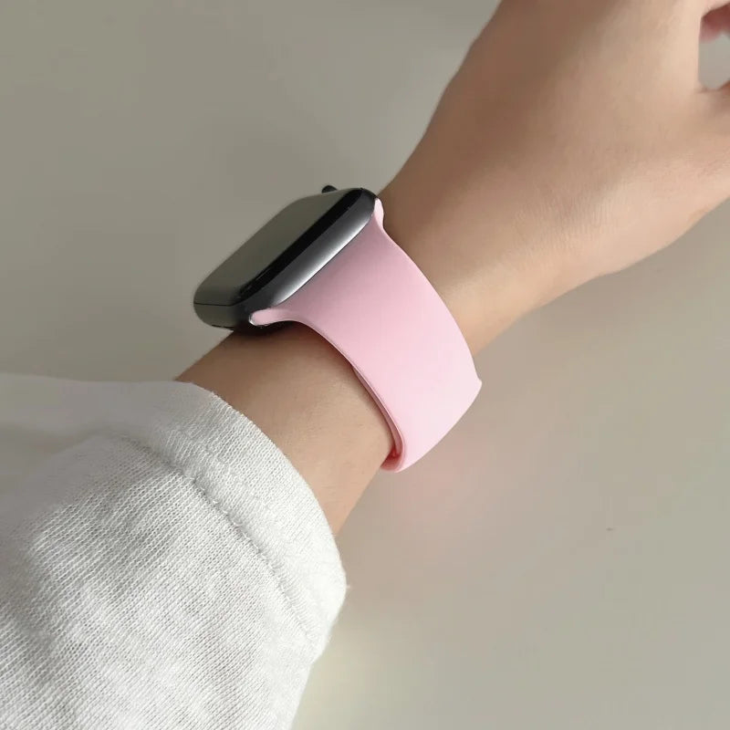 For Apple Watch band 46mm 42mm 45mm 44mm 40mm Silicone sport band Apple Watch Series 11 10 8 7 6 5 4 SE 9 Ultra 3 2 49mm band