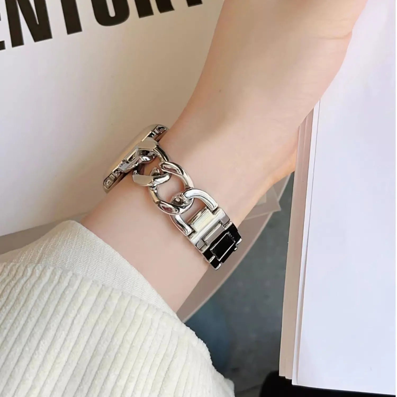 Samsung Galaxy Watch 8/8Classic Ultra Strap Chain Type Bracelet Wristband Watch 8 40MM 44mm 46MM 47MM Band Accessories