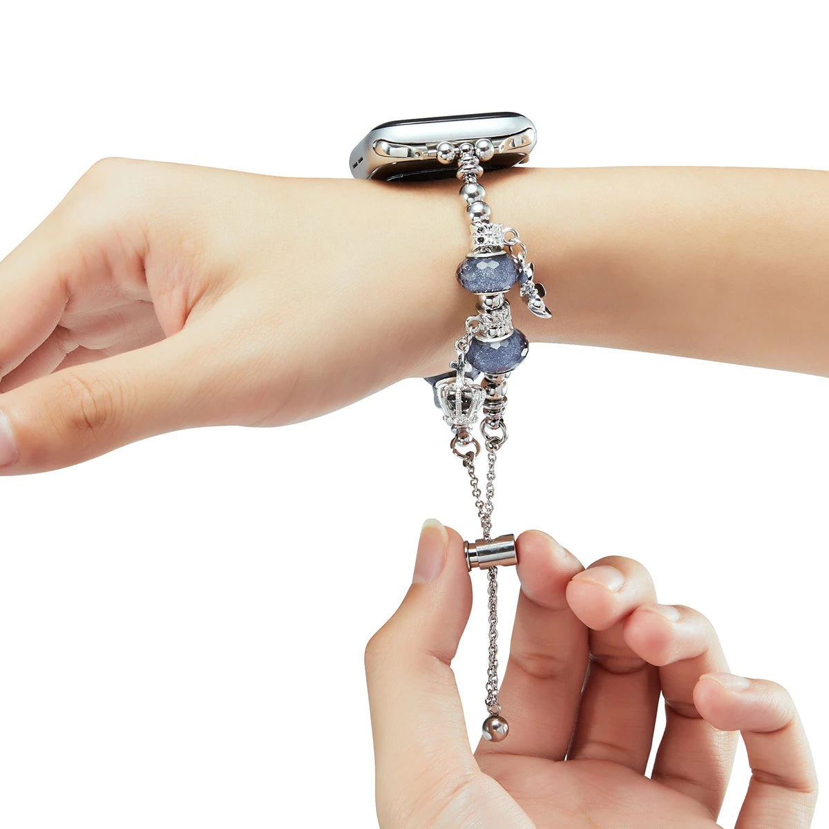 Jewelry band for Apple Watch Series 10 band 46mm 42mm 41mm 45mm 44mm 38mm 40mm Women Bling metal band Apple Watch Series 9 8 7 6 SE Ultra