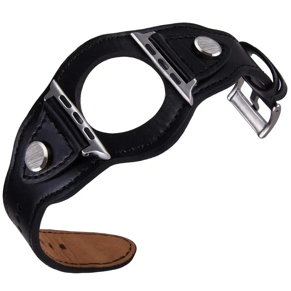 Cuff band For Apple Watch band 44mm 40mm 42mm 38mm 49mm Leather band Apple Watch Series 6 SE 3 7 Ultra 2 8 9 45mm 41mm band