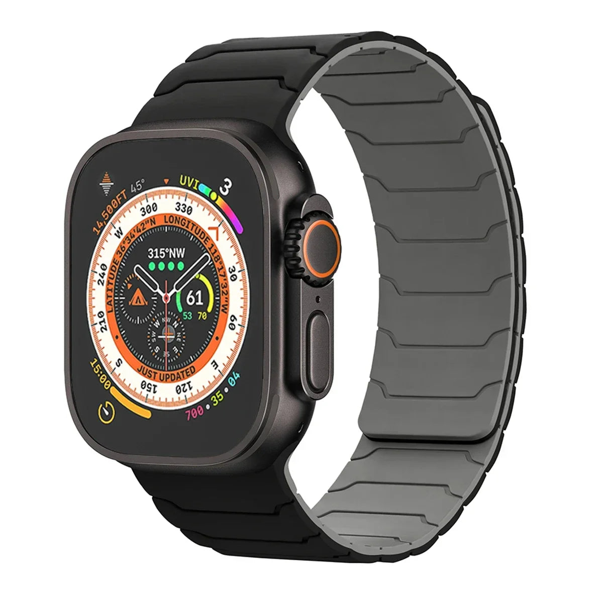 Magnetic band for Apple Watch band Ultra 2 49mm 46mm 44mm 41mm 45mm 42mm Silicone band Apple Watch Series 10 9 8 7 6 5 4 SE band