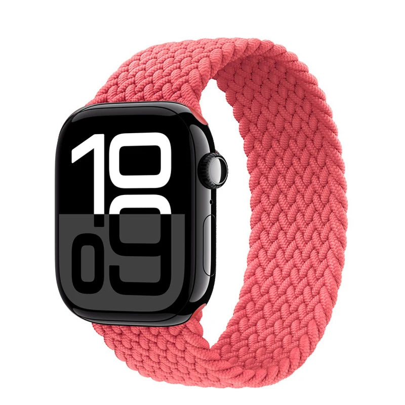Braided loop band For Apple Watch band Ultra 3 2 49mm 44mm 41mm 40mm 42mm 46mm 45mm band Apple Watch Series 11 SE3 10 9 8 7 6 5
