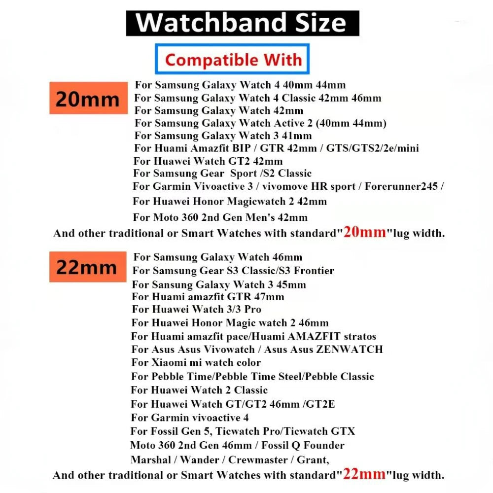 20mm 22mm Nylon Strap for Samsung Galaxy Watch 4/5/6 44mm 40mm/Classic/Active 2 Scrunchies Elastic Bracelet for Huawei GT2/4 Pro