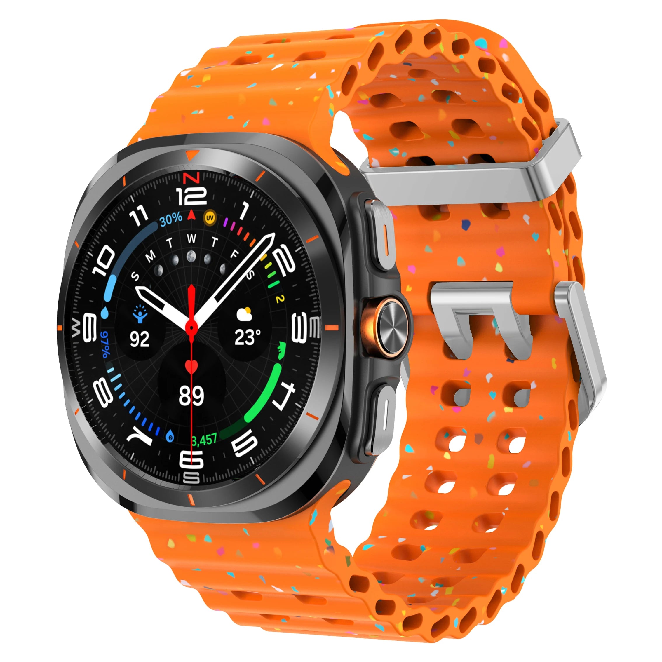 Silicone Breathable Strap For Samsung Galaxy Watch Ultra 47mm Marine Wristband Bracelet Galaxy Watch Ultra(2025) 47mm Watchband