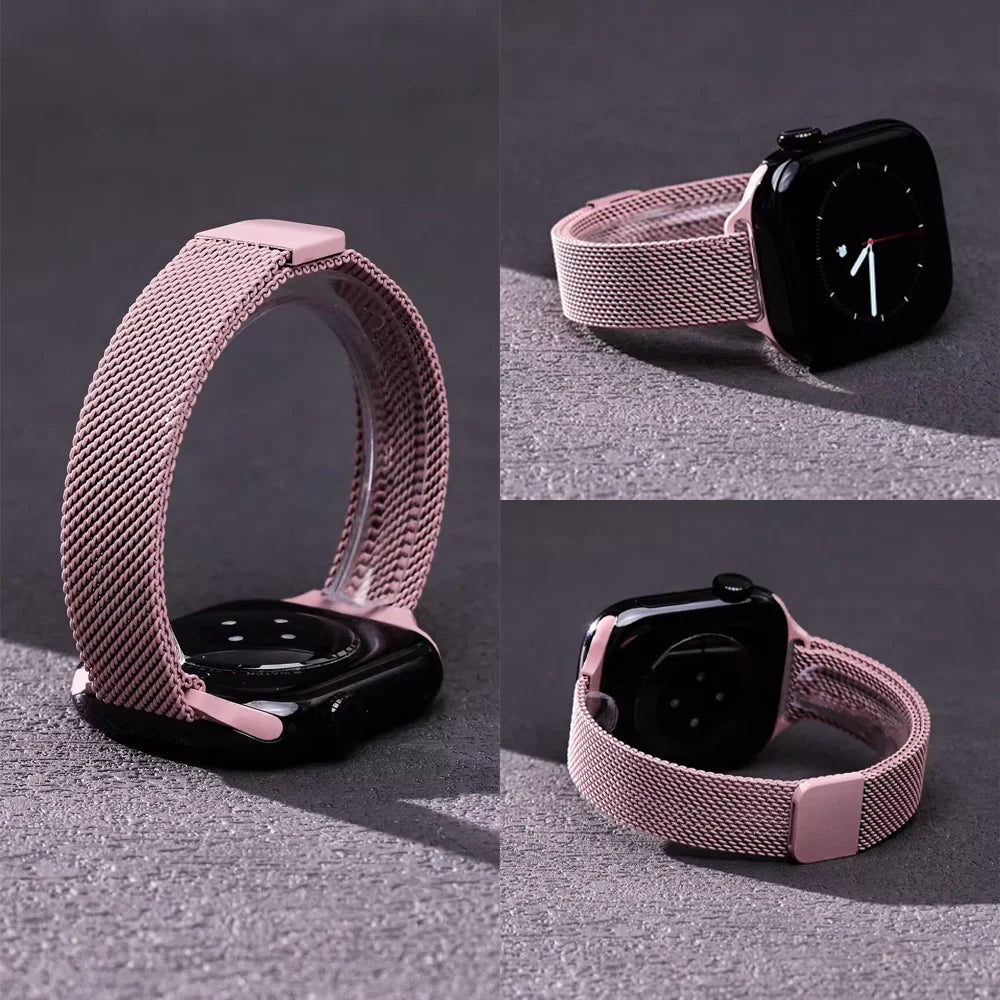 Slim Milanese Loop band For Apple Watch Ultra 3 band 40mm 44mm 41mm 45mm 42mm 49mm band Correa Apple Watch Series 11 10 9 8 7