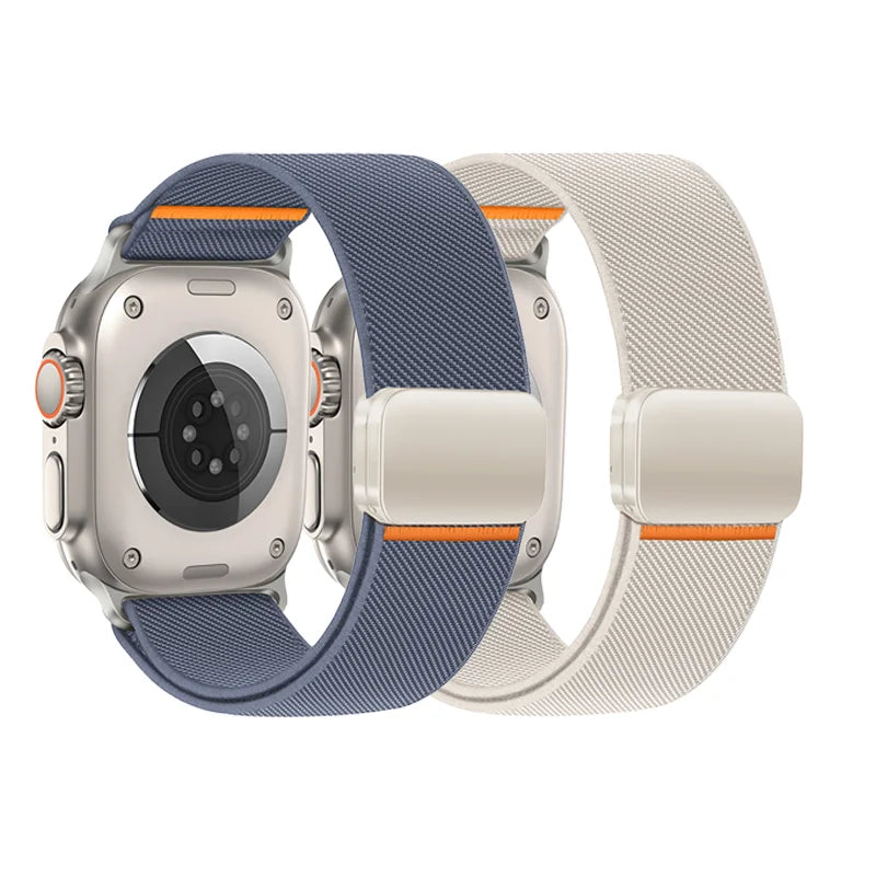 3PCS Magnetic band For Apple Watch Ultra 2 band 49mm 46mm 45mm 42mm Elastic nylon Loop band Apple Watch Series 10 9 8 7 SE 44mm